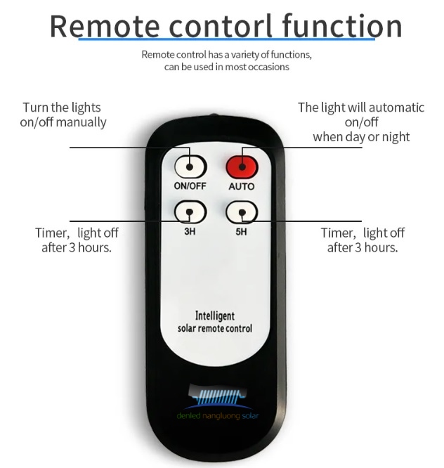 remote điều khiển đèn năng lượng mặt trời